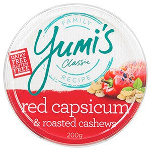 Yumi's Red Capsicum & Roasted Cashews Dip 200g