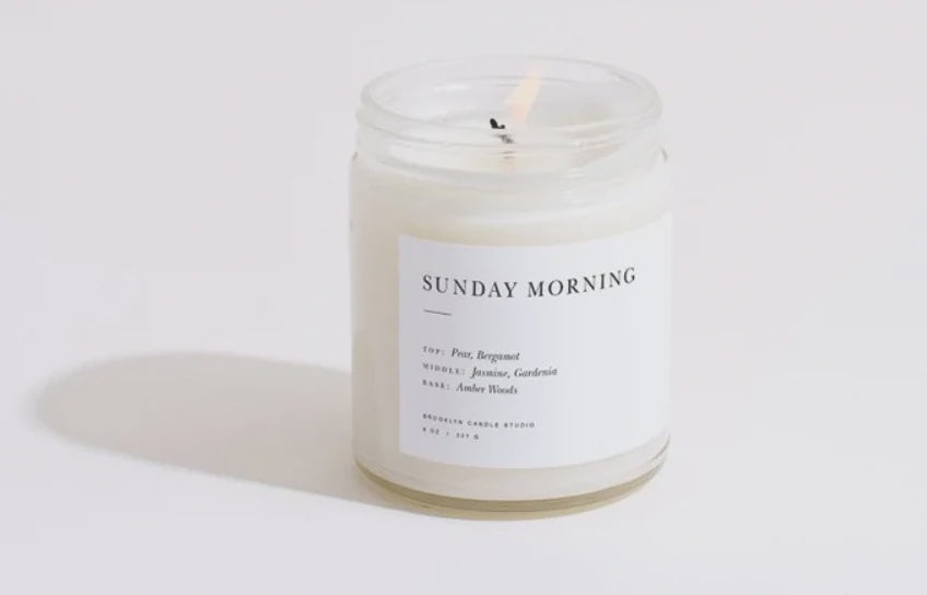 Sunday Morning Glass Candle 425g