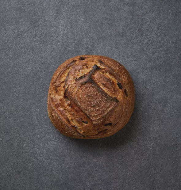 Three Mills Black Olive Sourdough Loaf