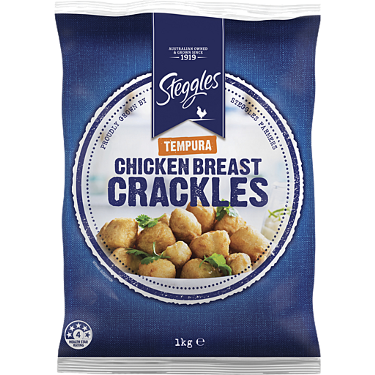 Steggles Tempura Chicken Breast Crackles 1kg