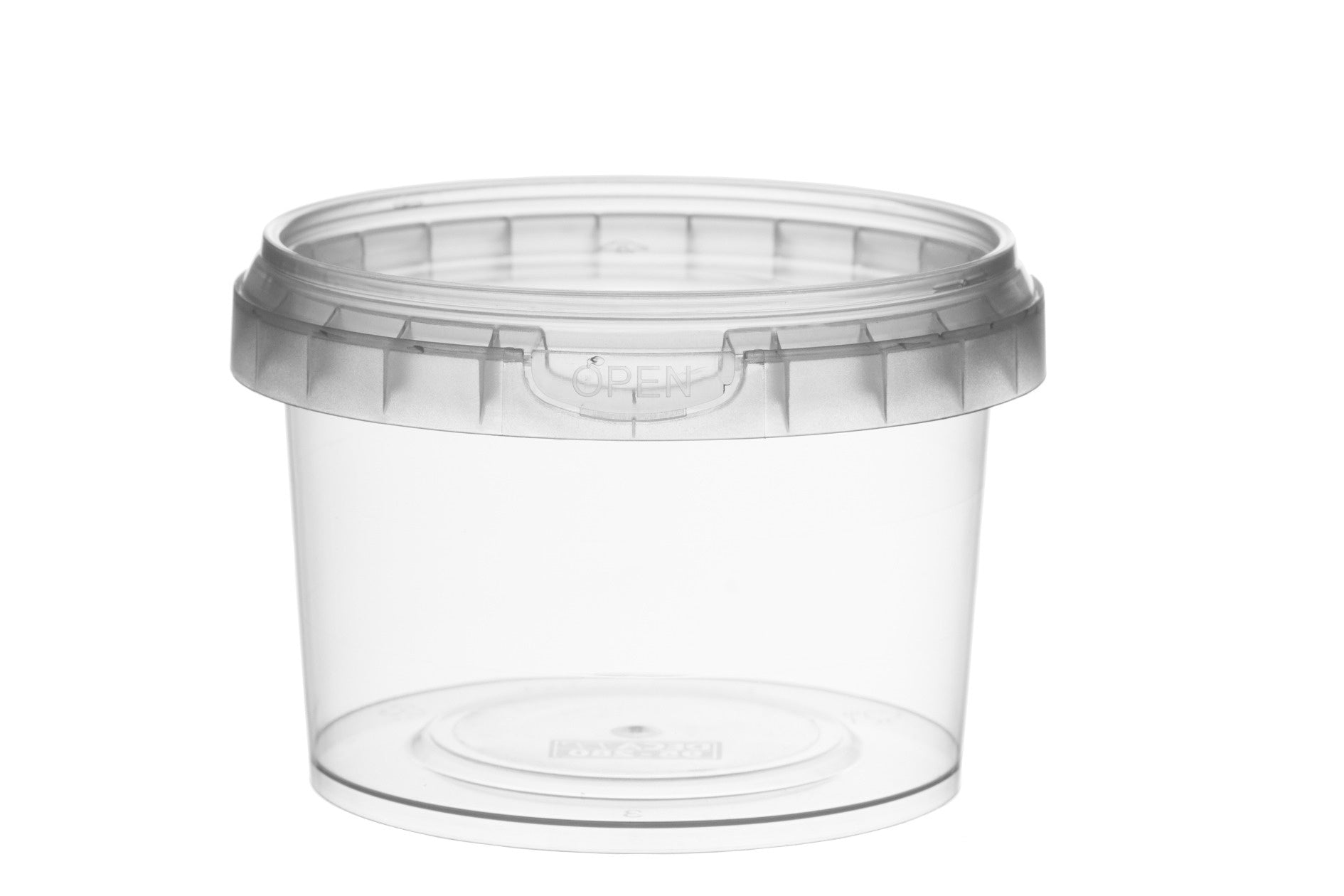 Plastic Round Container with Lid 280mL