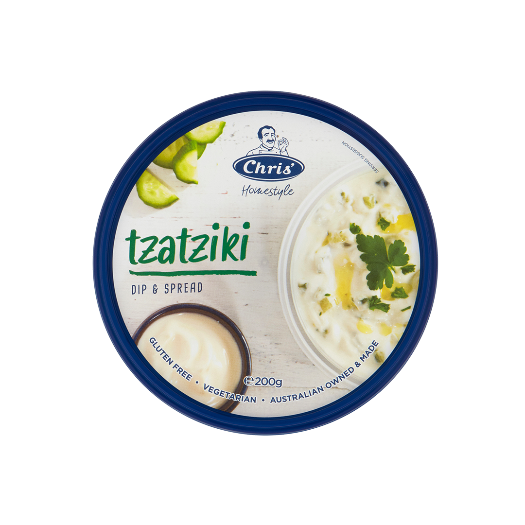 Chris' Homestyle Tzatziki Dip and Spread 200g