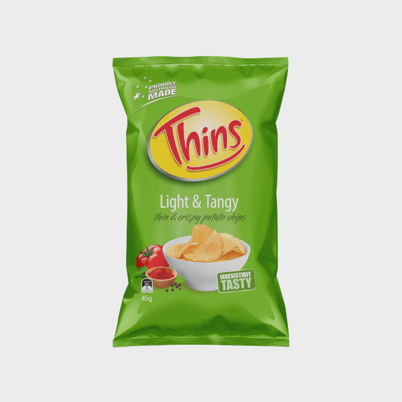 Thins Light and Tangy Chips 45g