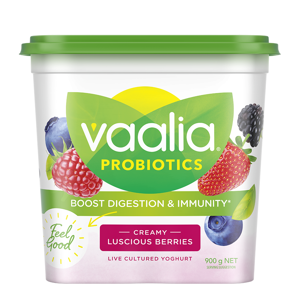 Vaalia Probiotic Yoghurt Luscious Berries 900g