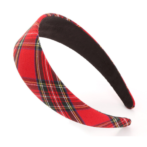 Headband Zoe Tartan Red 1112