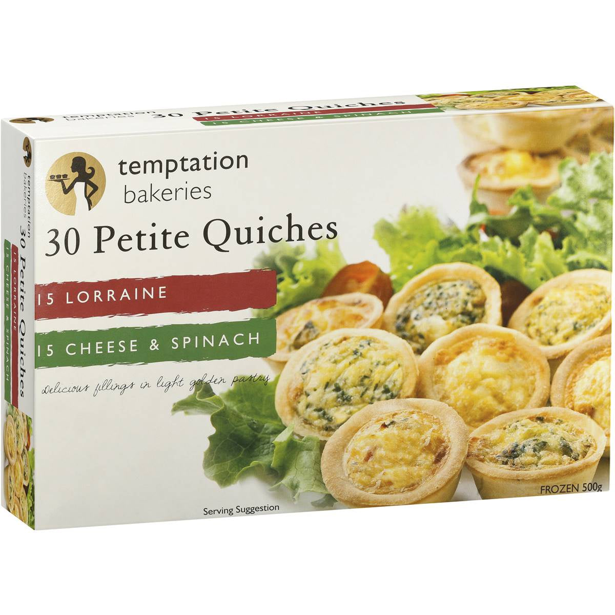 Temptation Bakeries Petite Quiche Mixed 30 pack