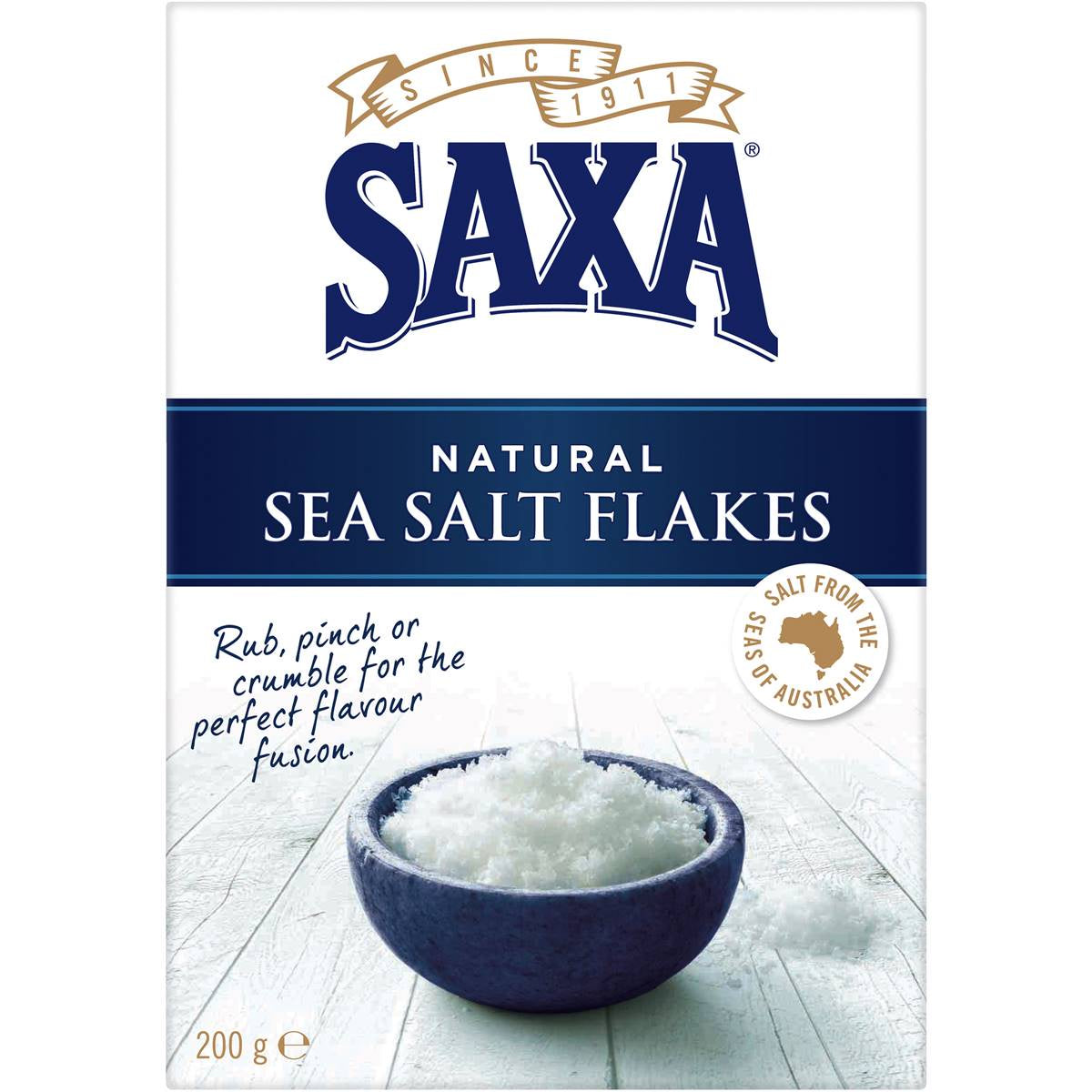 Saxa Natural Sea Salt Flakes 200g