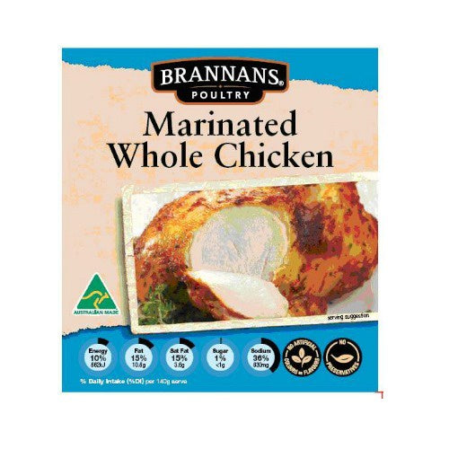 Brannans Whole Marinated Chicken