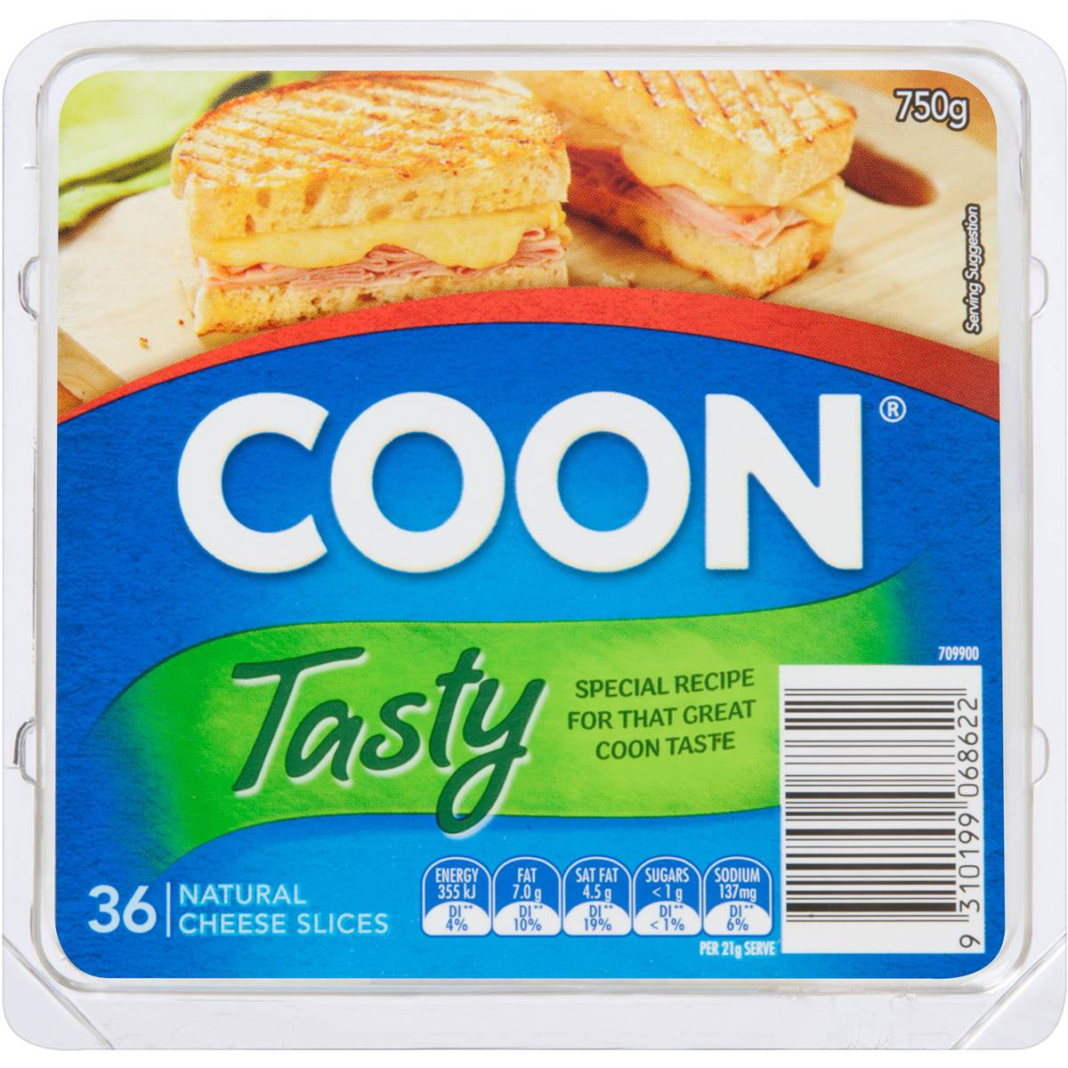 Coon Tasty 36 Slices 750g