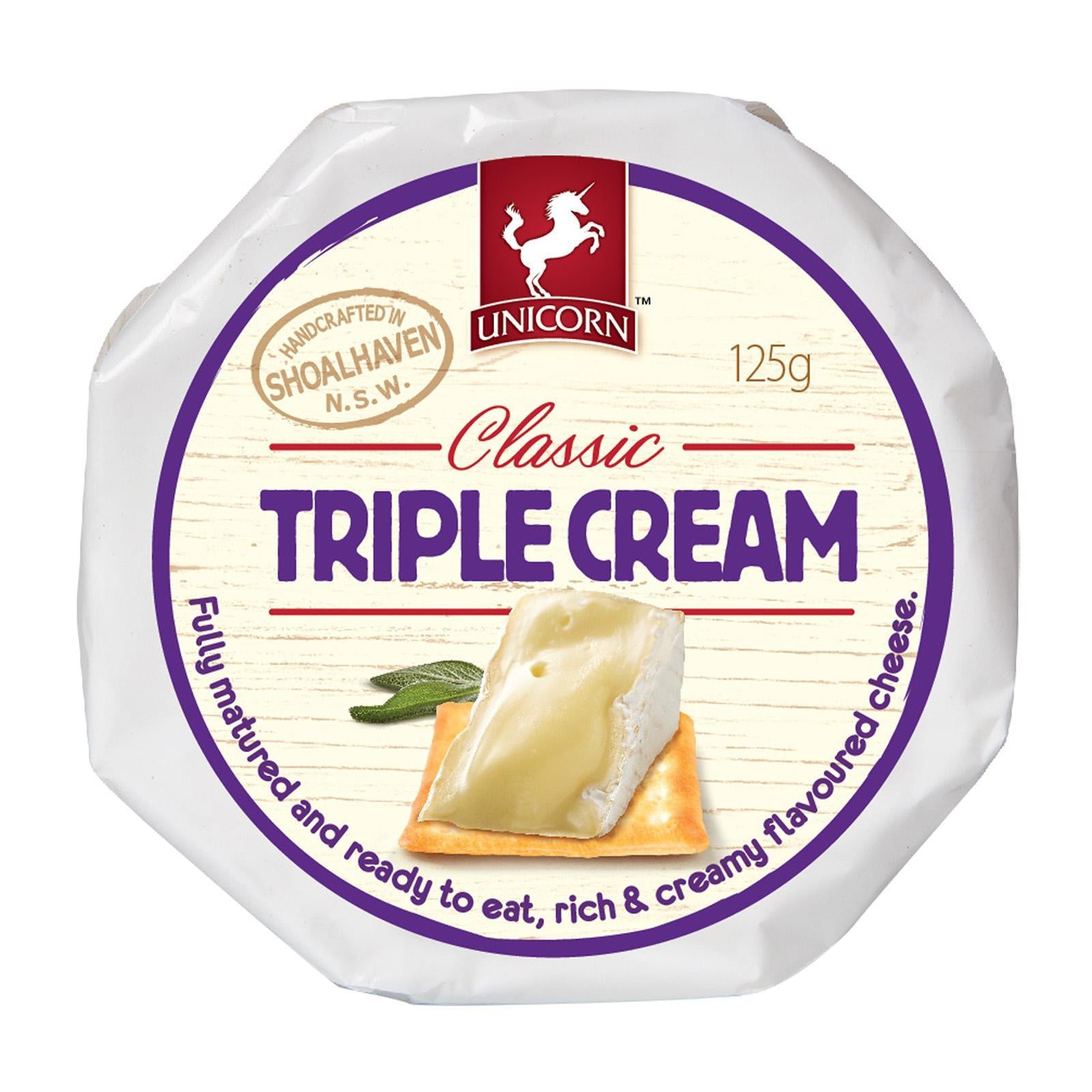 Unicorn Classic Triple Cream Cheese 125g