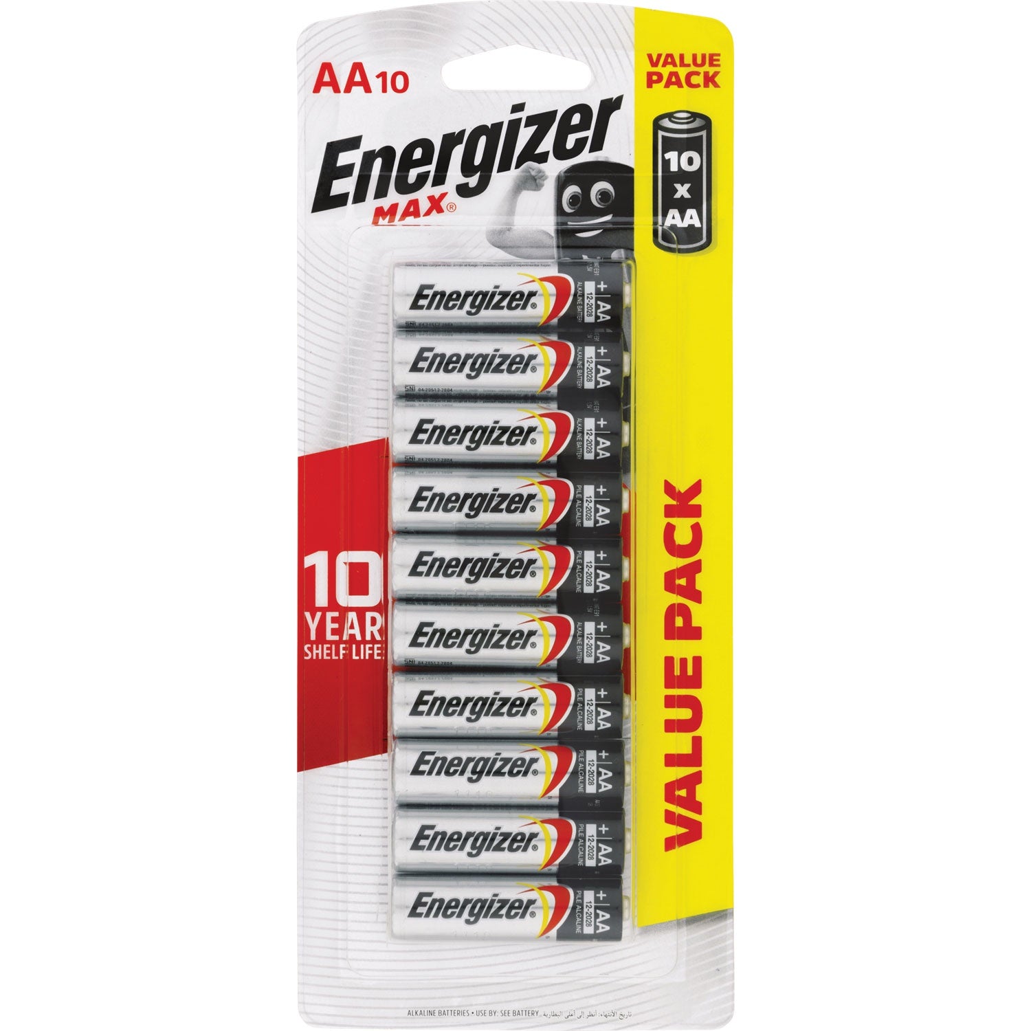 Energizer Max Batteries Value AA 10 pack