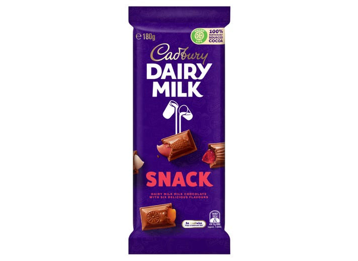 Cadbury Dairy Milk Snack 180g