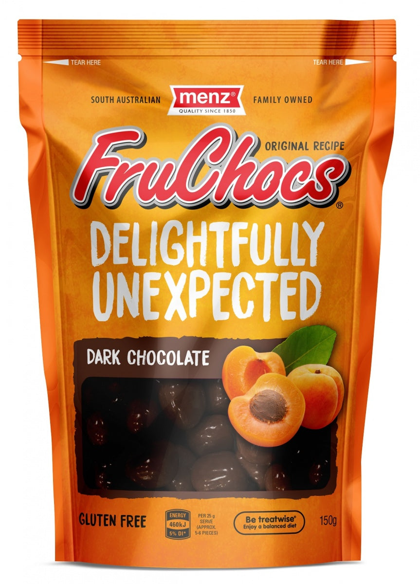 Menz FruChocs Dark Chocolate 150g