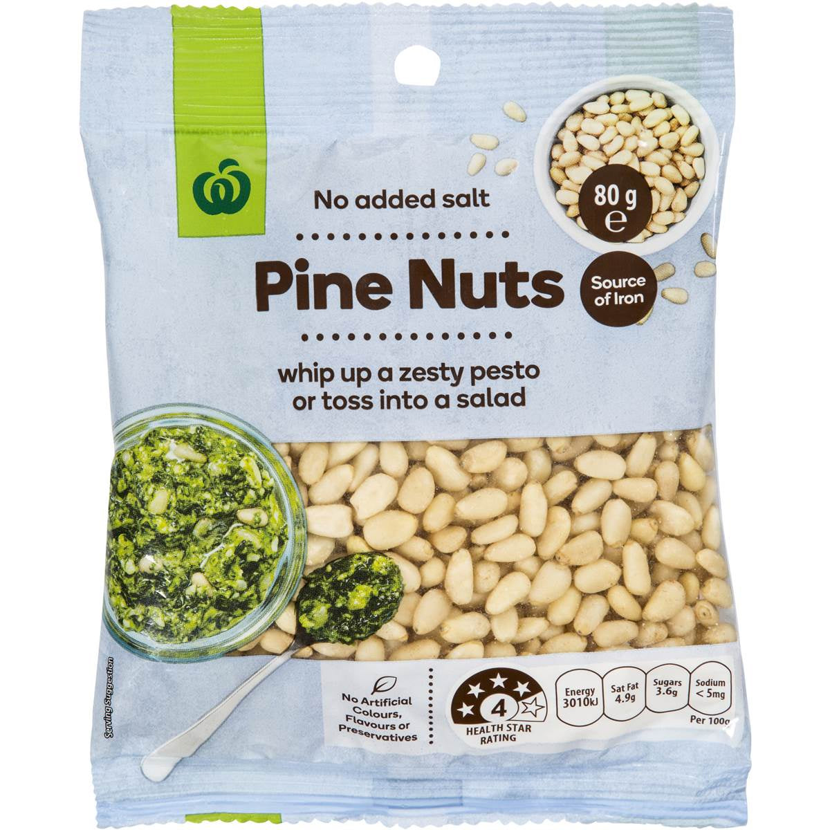 Woolworths Pine Nuts 80g