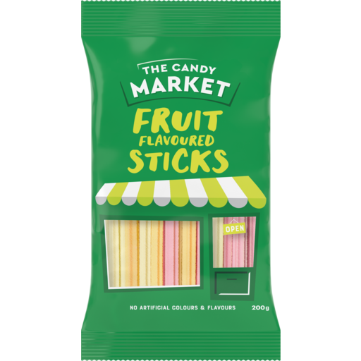 The Candy Market Fruit Flavoured Sticks 200g