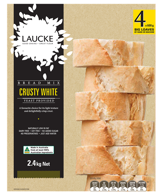 Laucke Crusty White Bread Mix 2.4kg