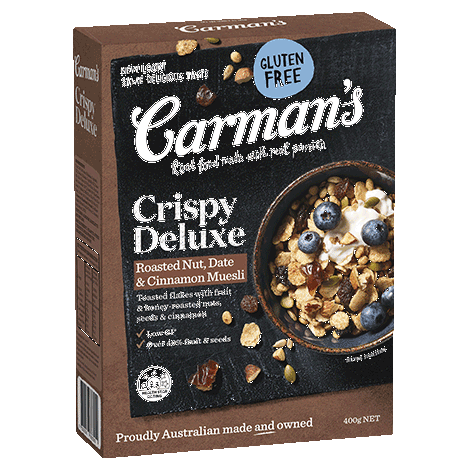 Carman's Crispy Deluxe Roasted Nut, Date and Cinnamon Muesli 400g