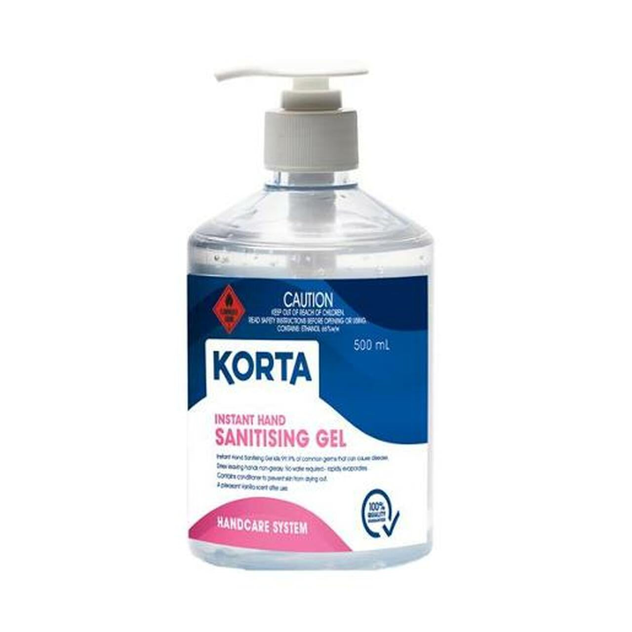 Korta Instant Hand Sanitiser Gel 500g