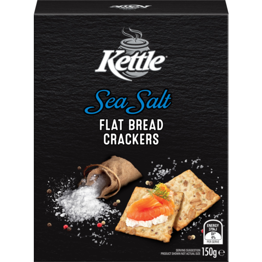 Kettle Sea Salt Flat Bread Crackers 150g