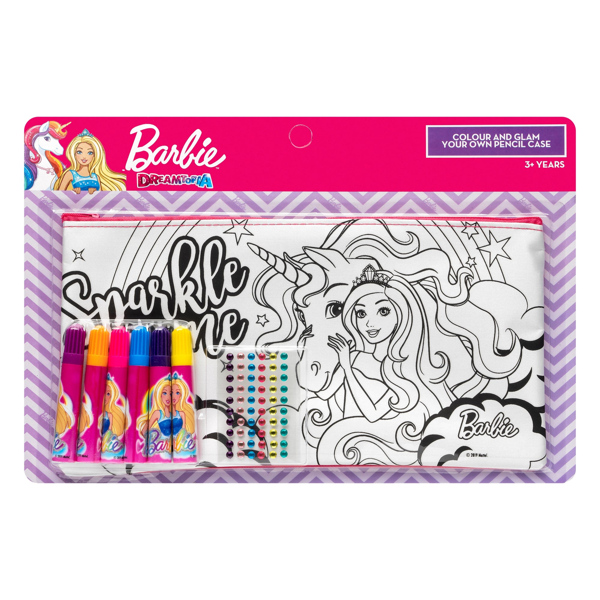 Barbie Colour and Glam Your Own Pencil Case