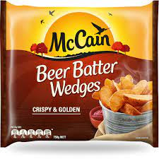 McCain Beer Batter Wedges 750g