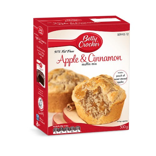 Betty Crocker Apple and Cinnamon Muffin Mix 500g