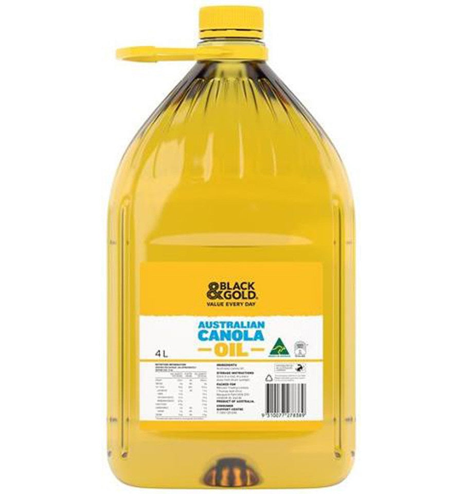 Black and Gold Canola Oil 4L