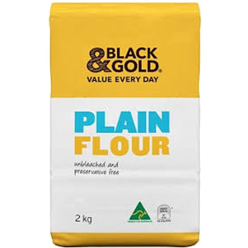 Black and Gold Plain Flour 2kg