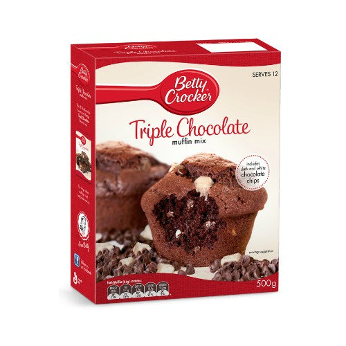 Betty Crocker Triple Chocolate Muffin Mix 500g