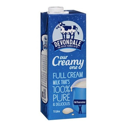 Devondale Long Life Full Cream Milk 1L