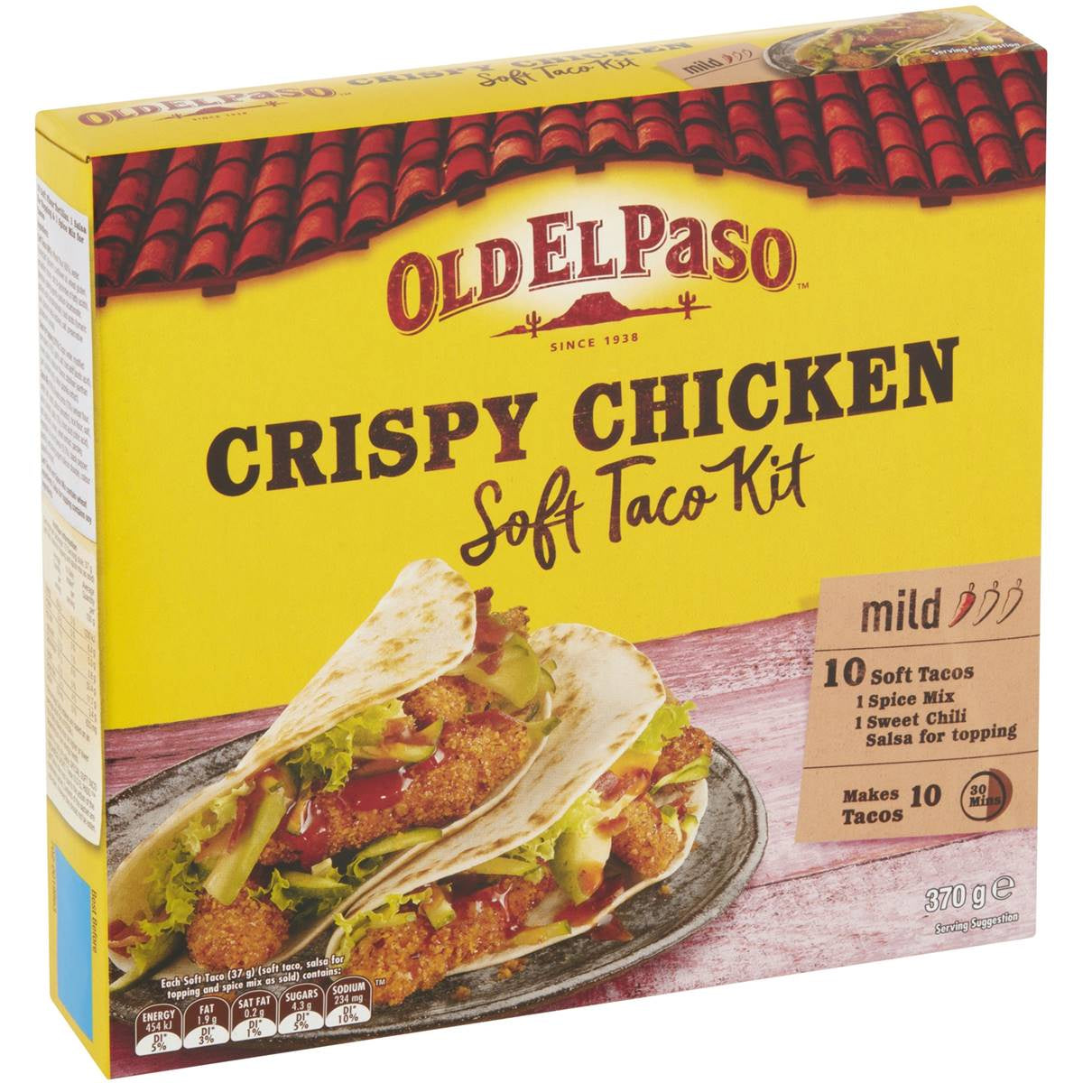 Old El Paso Crispy Chicken Soft Taco Kit 370g