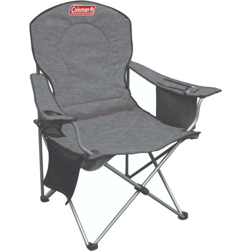 Coleman Chair Quad Deluxe Cooler Grey