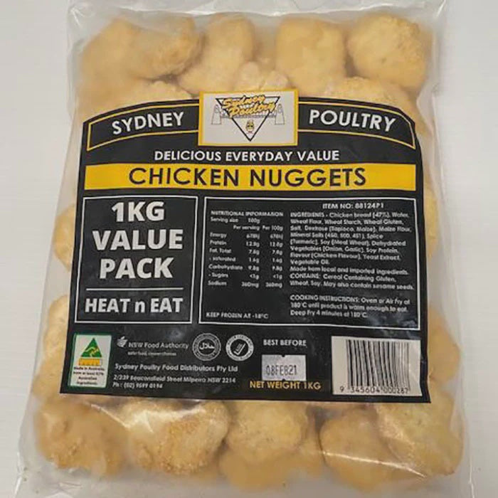 Sydney Poultry Chicken Tempura Nuggets 1kg