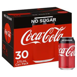 Coca Cola No Sugar 30 x 375mL