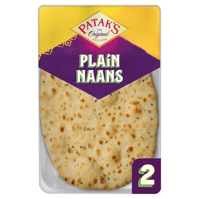 Patak's Naans Plain 2 pack