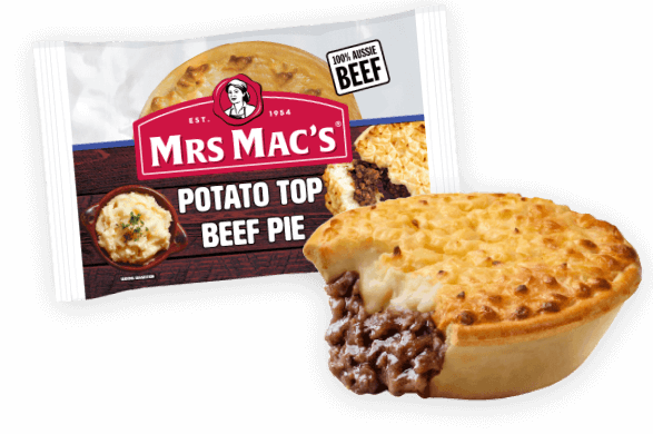 Mrs Mac's Potato Top Beef Pie Individually Wrapped