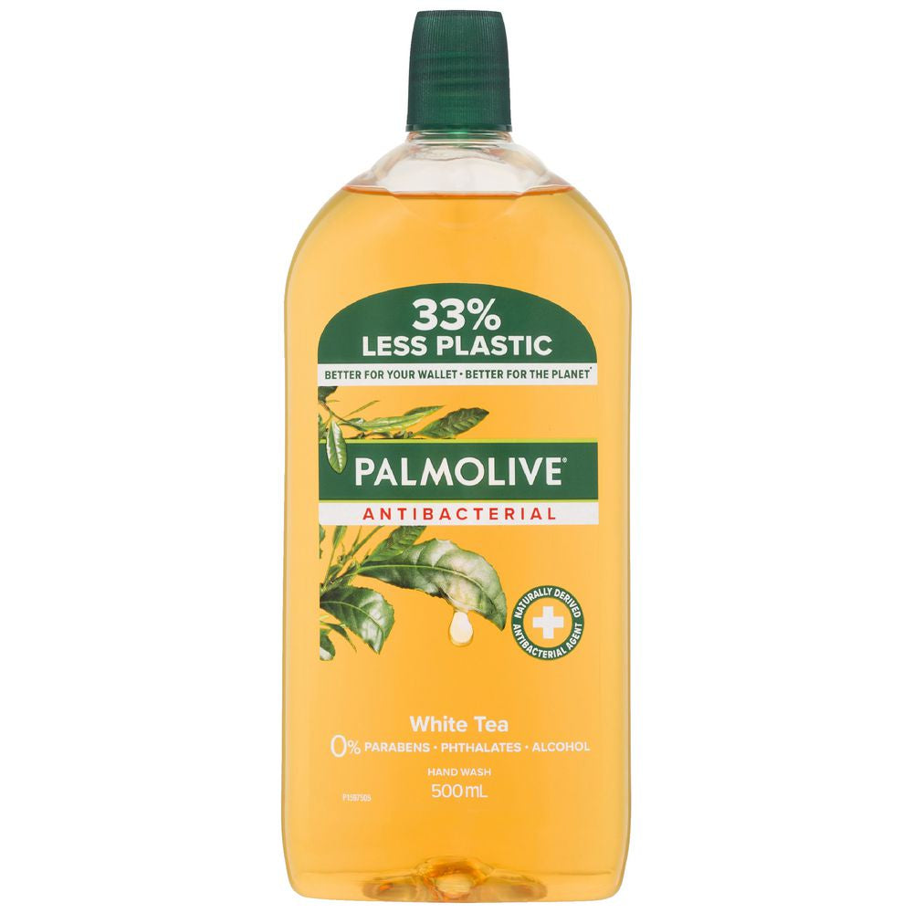 Palmolive Antibacterial White Tea Hand Wash Refill 500mL