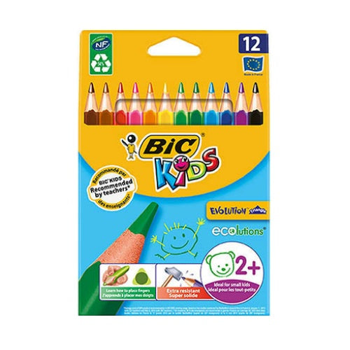 BIC Kids Evolution Coloured Pencils 12 pack