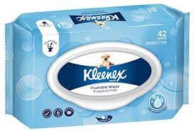 Kleenex Flushable Wipes Fragrance Free 42 wipes