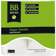 Best Buy paper Towel 3Ply 2 pk