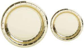 Gold Foil Plates 20pk