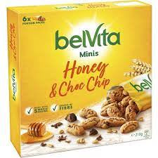 Belvita Mini Honey and Choc Chip Biscuits 210g