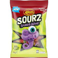 Allen's Sourz Snakes Alive 170g