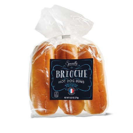 Brioche Hot Dog Rolls 570g 6 pack