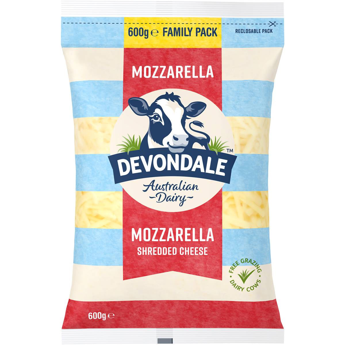 Devondale Mozzarella Cheese Shredded 600g