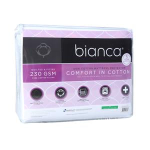 Bianca Cotton Quilted Mattress Protector King