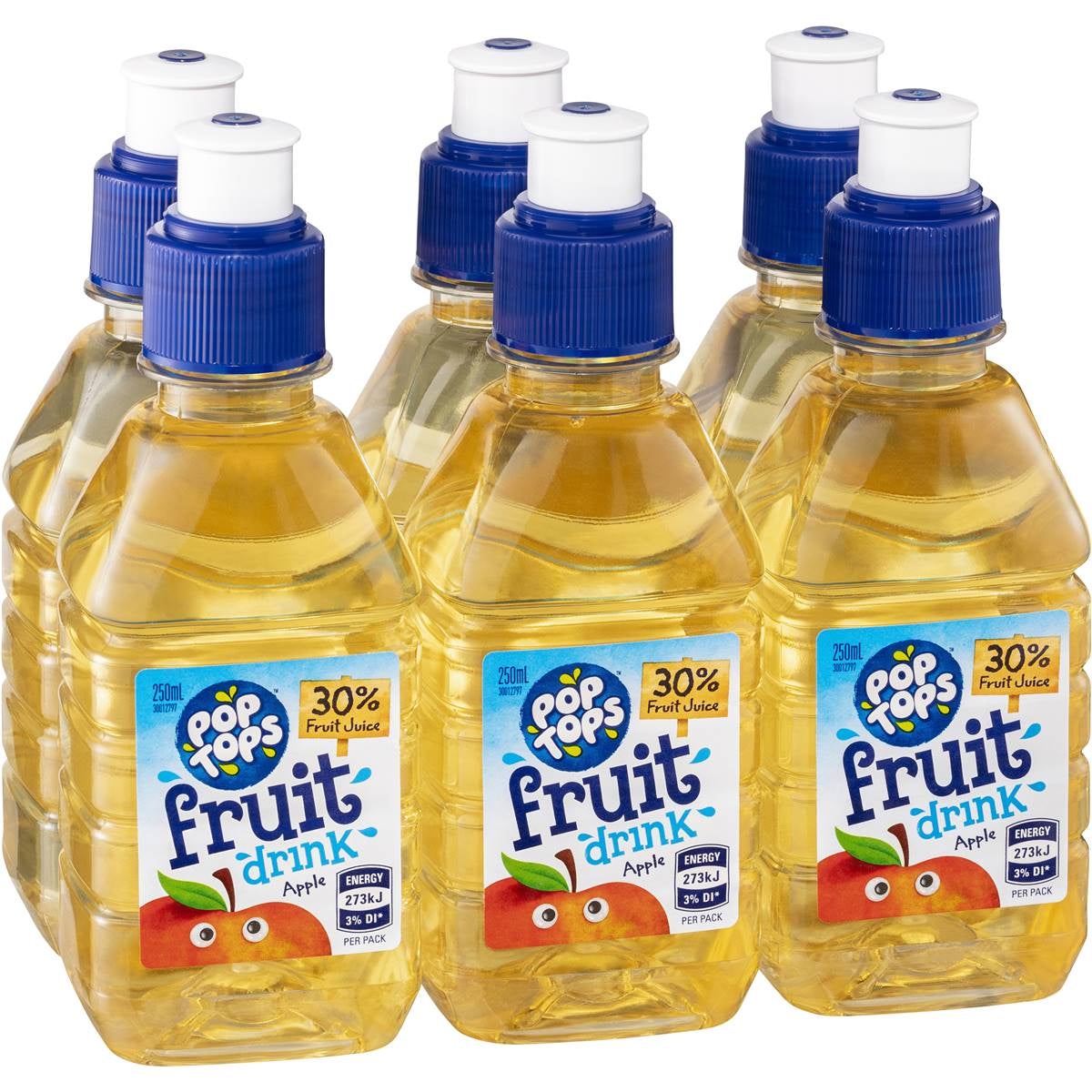 Pop Tops Fruit Drink Apple 6 pack