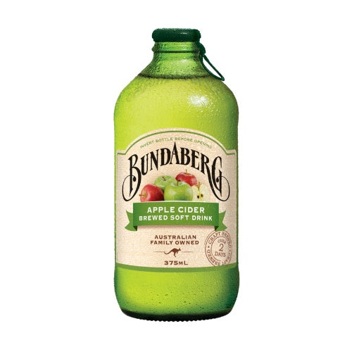 Bundaberg Apple Cider Brewed Soft Drink 375mL