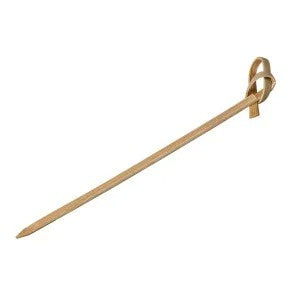 Bamboo Skewer Looped 180mm 50 pack