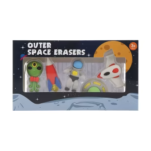 Outer Space Erasers 5pk